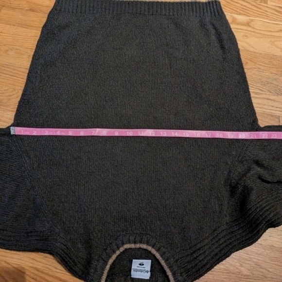 Columbia Large Men's Olive Green‎ w/ Tan Trim Crewneck Pullover Sweater - Picture 8 of 12